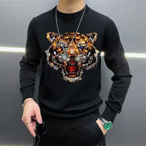 pull gucci tigre homme|Pulls de Luxe Homme .